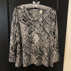 Woman’s top polyester and spandex washes beautifully